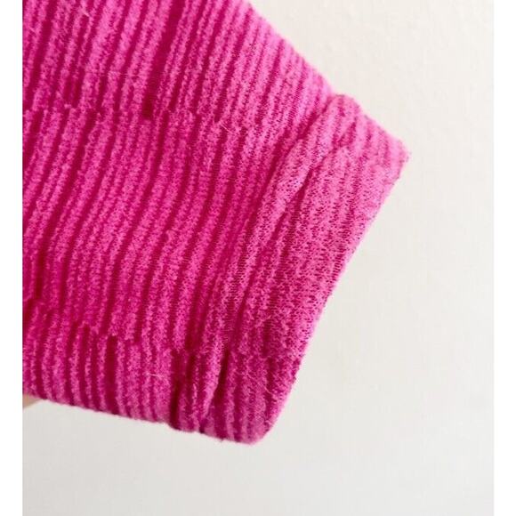 North Face Women Size M Lightweight Pink Patterned Fleece Half Zip Logo Layer - Picture 12 of 12